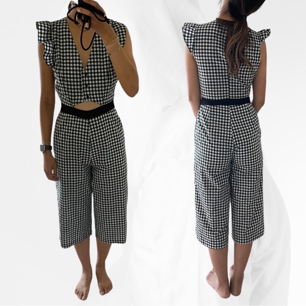 Jumpsuit 7/8 with frontal cut-out BCBG
